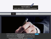 Tablet Screenshot of notariavillaverdejgjuncos.com